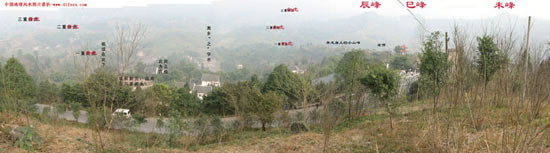 邓小平祖坟墓地风水图解